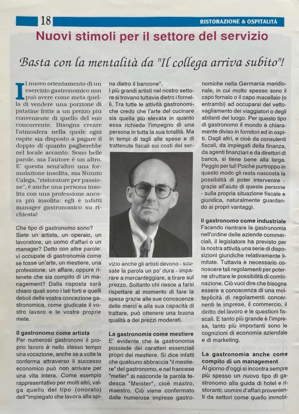 Mini image of Nunzio Calega article
