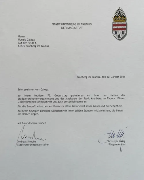 Reference letter from Christoph König